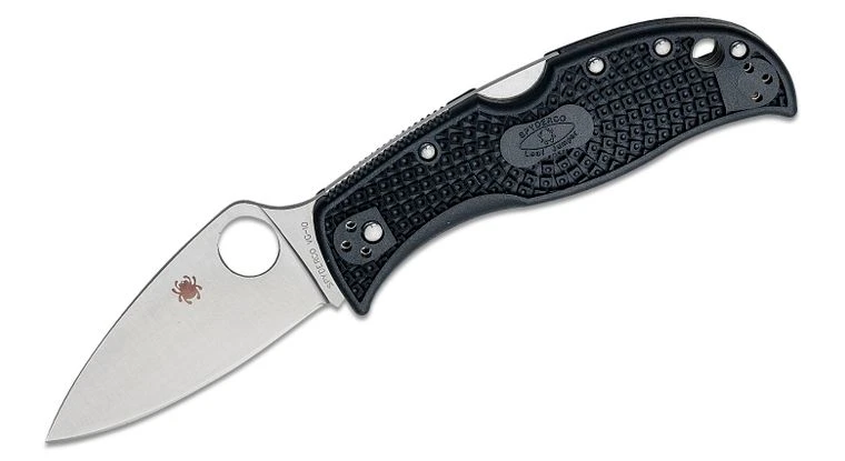 SPYDERCO C262PBK LEAFJUMPER VG10 STEEL BLACK FRN HANDLE FOLDING KNIFE. 3 SPYDERCO C262PBK LEAFJUMPER VG10 STEEL BLACK FRN HANDLE FOLDING KNIFE.