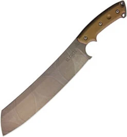TOPS Knives TOPS TPELCH01C EL CHETE CAMO 1095HC STEEL FIXED BLADE KNIFE WITH SHEATH