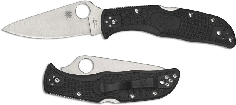 SPYDERCO C243PBK ENDELA FRN HANDLE VG10 STEEL PLAIN EDGE FOLDING KNIFE. 3 SPYDERCO C243PBK ENDELA FRN HANDLE VG10 STEEL PLAIN EDGE FOLDING KNIFE.