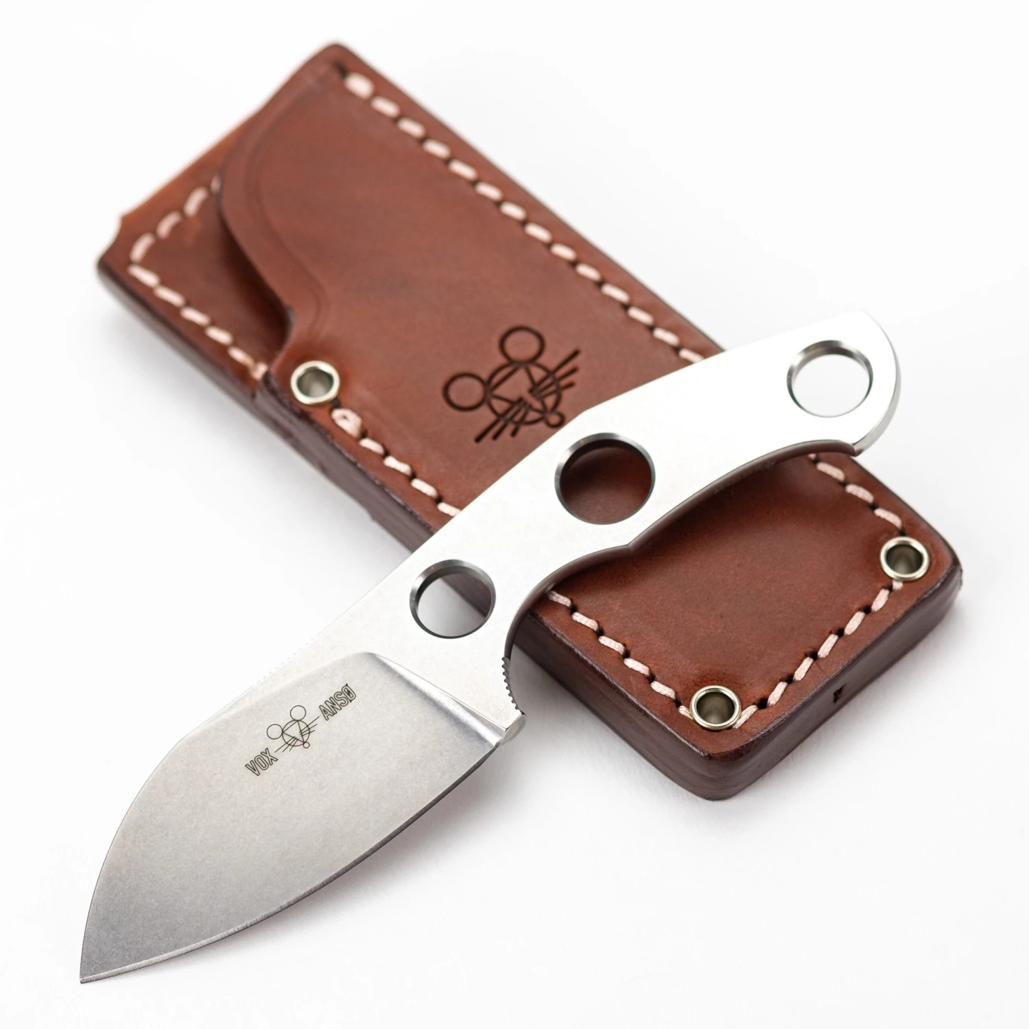 GIANT MOUSE ACE KNIVES GMF1 N690 BLADE STEEL FIXED BLADE KNIFE WITH SHEATH. 3 GIANT MOUSE ACE KNIVES GMF1 N690 BLADE STEEL FIXED BLADE KNIFE WITH SHEATH.