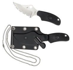 Spyderco Fb35sbk Ark H1 Steel Always Ready Knife Fixed Blade Knife With Sheath