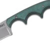 CRKT 2383 FOLTS TANTO MINIMALIST CLEVER NECK CARRY FIXED BLADE KNIFE WITH SHEATH