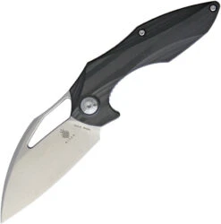 KIZER CUTLERY KI3502 MINITHERIUM LINERLOCK CF HANDLE S35VN STEEL FOLDING KNIFE.