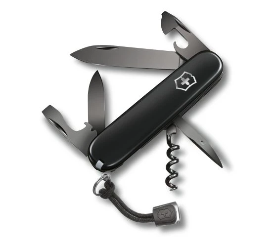 SWISS ARMY VICTORINOX 1.3603.3P SPARTAN PS BLACK MULTI FUNCTION POCKET KNIFE. 3 SWISS ARMY VICTORINOX 1.3603.3P SPARTAN PS BLACK MULTI FUNCTION POCKET KNIFE.