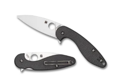 SPYDERCO C228CFP SLIVERAX ALEXANDER SLIVERAX DESIGNED CPM-S30V FOLDING KNIFE.