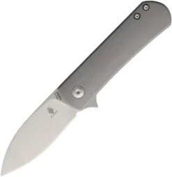 KIZER CUTLERY KI3525A3 YORKIE S35VN STEEL GRAY TI SW FINISH FOLDING KNIFE.