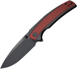 CIVIVI CIVC200361 TERAXE NITRO V STEEL BURGUNDY G10 INLAY BLACK FOLDING KNIFE.