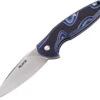 RUIKE RKEP105Q P105 FANG LINERLOCK BLUE BLACK FOLDING KNIFE