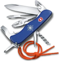 SWISS ARMY VICTORINOX 0.8593.2W-X1 SKIPPER BLUE MULTI FUNCTION POCKET KNIFE.