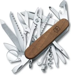 SWISS ARMY VICTORINOX 1.6791.63 SWISSCHAMP HARDWOOD MULTI FUNCTION KNIFE.