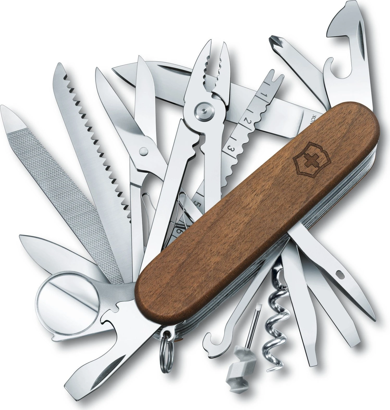 SWISS ARMY VICTORINOX 1.6791.63 SWISSCHAMP HARDWOOD MULTI FUNCTION KNIFE. 3 SWISS ARMY VICTORINOX 1.6791.63 SWISSCHAMP HARDWOOD MULTI FUNCTION KNIFE.