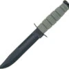 KABAR 5011 GREEN PLAIN EDGE BLADE KNIFE W/HARD SHEATH FIXED BLADE KNIFE. -SR KNIVE SANDSWORDS Sales 12 70256467 e8ae 480b a501 9e9fe8f6fea3