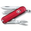 SWISS ARMY VICTORINOX 0.6223.T-033-X1 CLASSIC RUBY MULTI FUNCTION POCKET KNIFE.