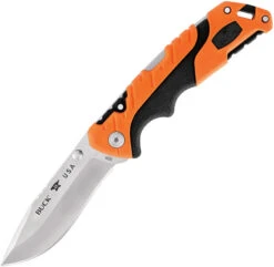 Buck Knives BUCK 659ORS PURSUIT PRO LARGE ORANGE S35VN LOCKBACK FOLDING KNIFE WITH SHEATH