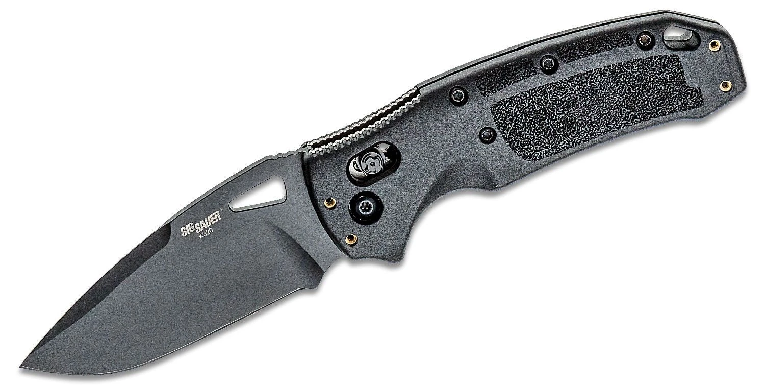 HOGUE SIG36370 K320 NITRON ABLE LOCK CPM-S30VN BLACK BLADE FOLDING KNIFE. 3 HOGUE SIG36370 K320 NITRON ABLE LOCK CPM-S30VN BLACK BLADE FOLDING KNIFE.
