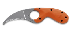 CRKT 2510ER BEAR CLAW ER RESCUE RUSS KOMMER NECK FIXED BLADE KNIFE WITH SHEATH.