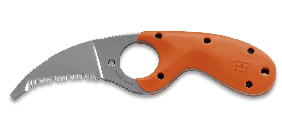 CRKT 2510ER BEAR CLAW ER RESCUE RUSS KOMMER NECK FIXED BLADE KNIFE WITH SHEATH. 3 CRKT 2510ER BEAR CLAW ER RESCUE RUSS KOMMER NECK FIXED BLADE KNIFE WITH SHEATH.