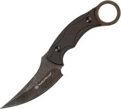 SMITH AND WESSON SW995 M&P G10 HANDLE NECK CARRY FIXED BLADE KNIFE W/SHEATH