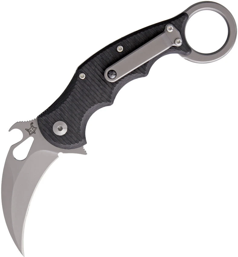 FOX FOX599TICS FRAMELOCK PLAIN EDGE FOLDING KNIFE. 3 FOX FOX599TICS FRAMELOCK PLAIN EDGE FOLDING KNIFE.