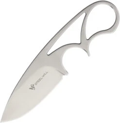 STEEL WILL SMG282 DRUID 282 9CR18MOV STEEL NECK CARRY FIXED BLADE KNIFE W/SHEATH