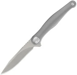 KUBEY SIRENA KUB283A FRAMELOCK GRAY TI HANDLE AUS-10 STEEL FOLDING KNIFE.