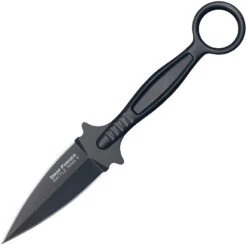COLD STEEL 36MF FORGED RING DAGGER 52100 CARBON FIXED BLADE KNIFE WITH SHEATH.