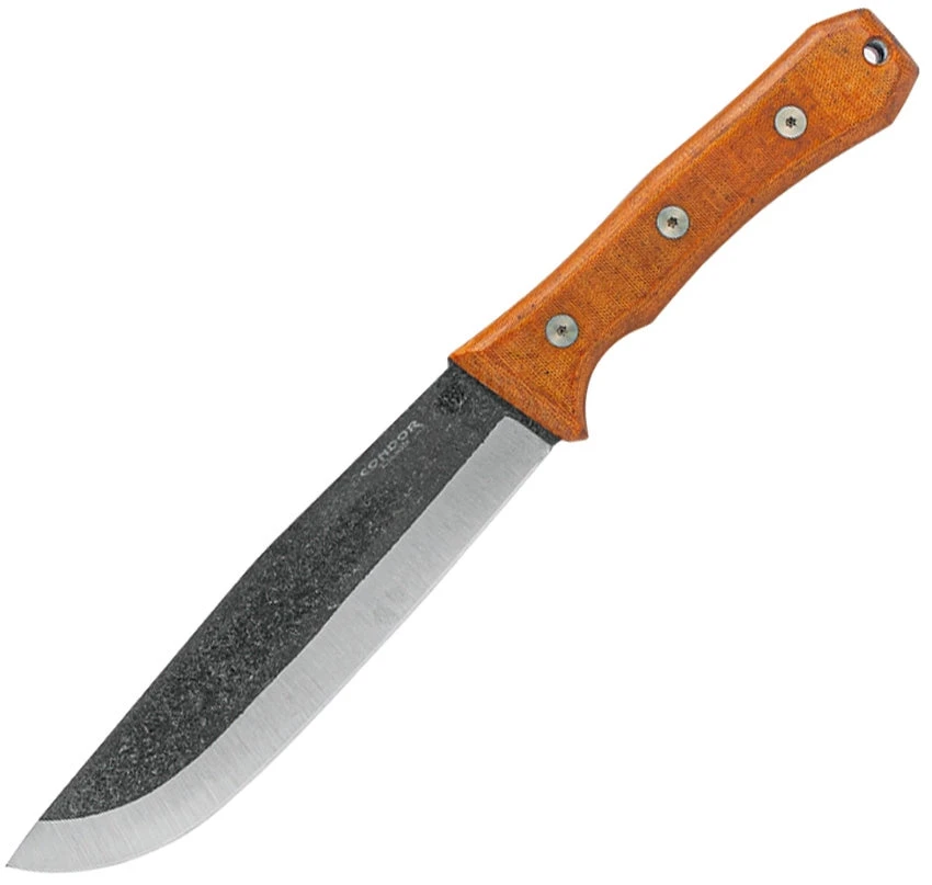 CONDOR CTK28357HC MOUNTAIN PASS CAMP 1095HC FIXED BLADE KNIFE WITH SHEATH 3 CONDOR CTK28357HC MOUNTAIN PASS CAMP 1095HC FIXED BLADE KNIFE WITH SHEATH