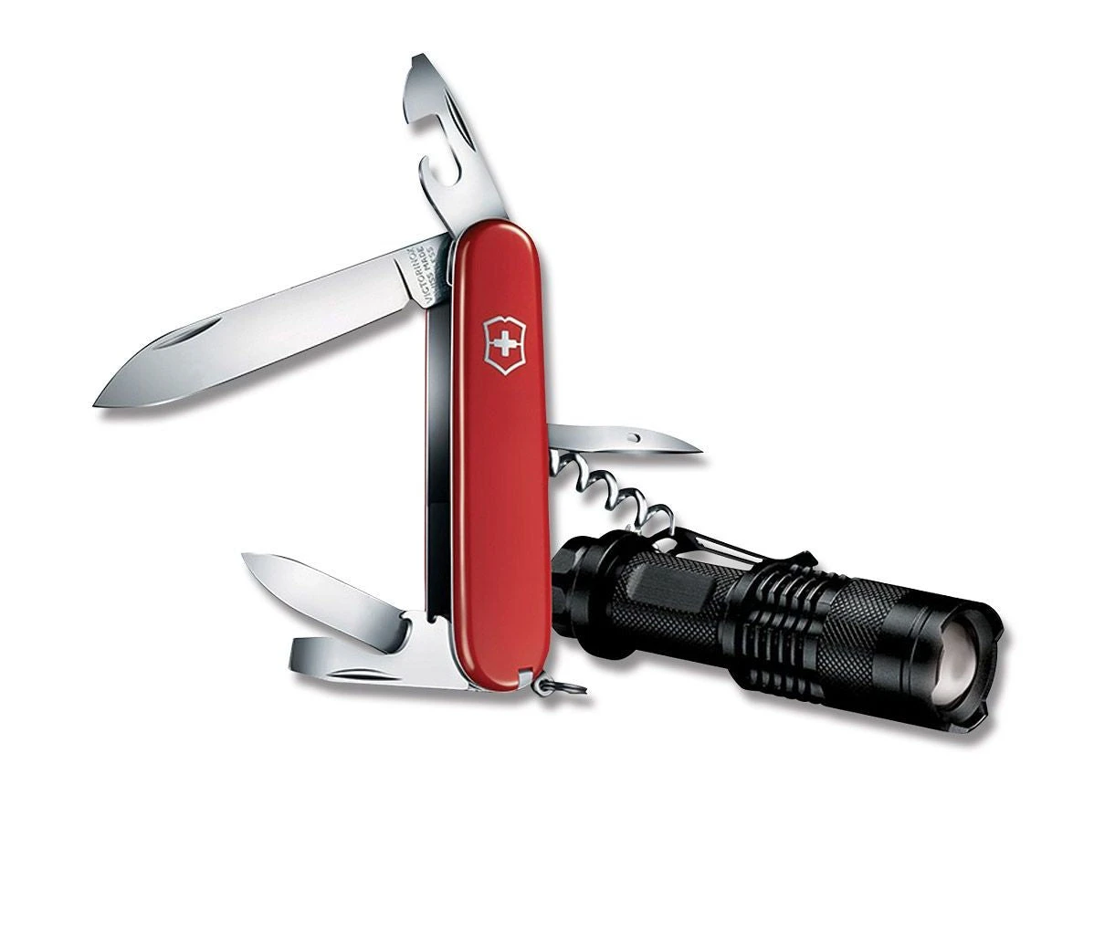 SWISS ARMY VICTORINOX 5713604 SPARTAN WITH LED FLASHLIGHT COMBO SALE 3 SWISS ARMY VICTORINOX 5713604 SPARTAN WITH LED FLASHLIGHT COMBO SALE