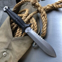 GIANT MOUSE ACE KNIVES RANAE N690 STEEL FIXED BLADE KNIFE WITH KYDEX SHEATH