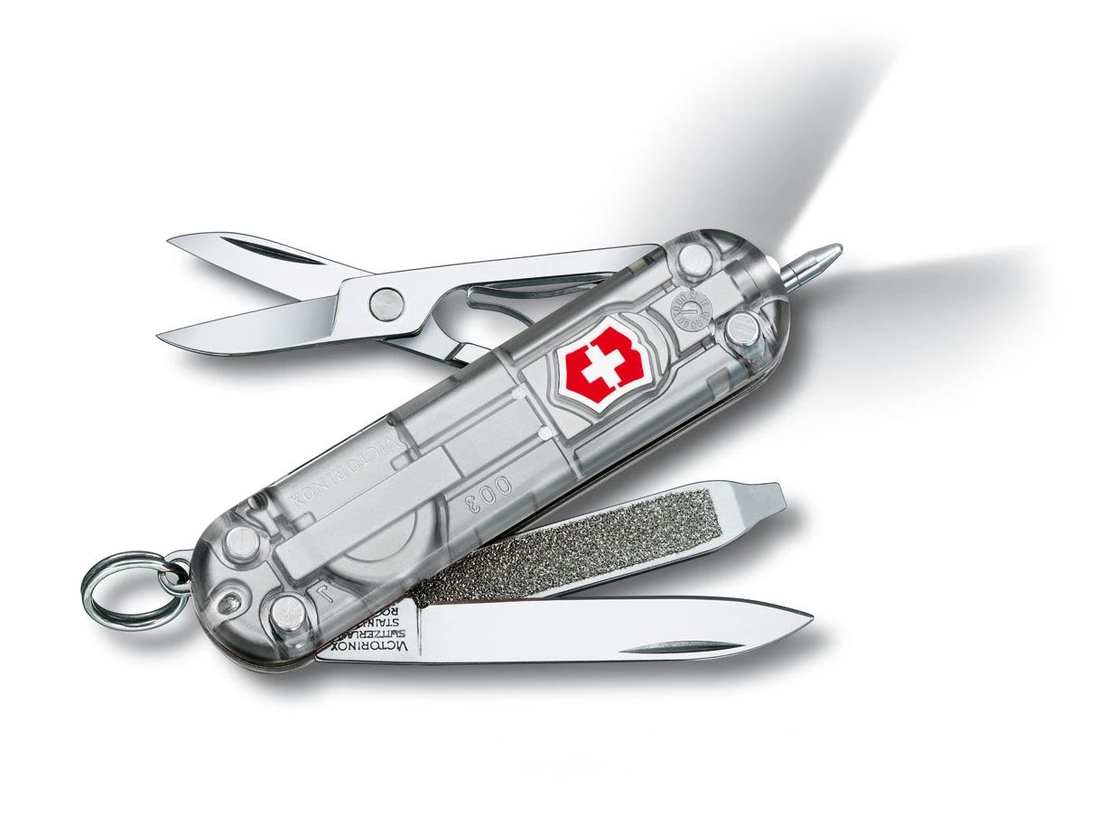 VICTORINOX SWISS ARMY 0.6226.T7-X3 SIGNATURE LITE SILVER POCKET FOLDING KNIFE 3 VICTORINOX SWISS ARMY 0.6226.T7-X3 SIGNATURE LITE SILVER POCKET FOLDING KNIFE