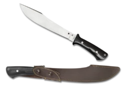 SPYDERCO FB41GP DARN DAO G10 BOB LUM CPM154 STEEL FIXED BLADE KNIFE W/SHEATH
