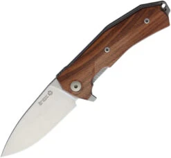 LION STEEL LIONSTEEL KNIVES LSTKURST SANTOS WOOD FIXED BLADE KNIFE WITH SHEATH