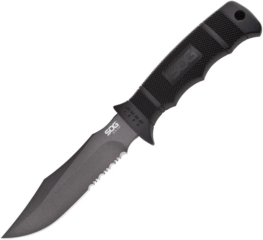 SOG SOG-M37K M37 SEAL PUP AUS-8 STEEL FIXED BLADE KNIFE WITH SHEATH. 3 SOG SOG-M37K M37 SEAL PUP AUS-8 STEEL FIXED BLADE KNIFE WITH SHEATH.