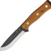 TOPS Knives TOPS TPBROS01 BOB BROTHERS OF BUSHCRAFT 1095HC TAN FIXED BLADE KNIFE W/SHEATH
