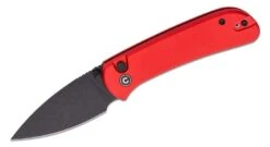 CIVIVI CIVC22030E2 QUBIT PUSH LOCK 14C28N STEEL RED ALUMINUM FOLDING KNIFE.