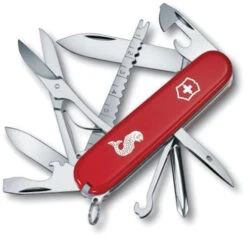 SWISS ARMY VICTORINOX 1.4733.72 FISHERMAN RED MULTI FUNCTION POCKET KNIFE.