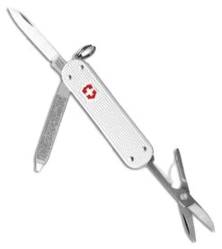 SWISS ARMY VICTORINOX 0.6221.26-033.X1 CLASSIC SD SILVER MULTI FUNCTION POCKET KNIFE.