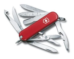 SWISS ARMY VICTORINOX 0.6386-033-X1 MINICHAMP RED MULTI FUNCTION POCKET KNIFE.