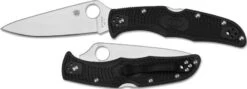 Spyderco C10fpbk Endura Flat Ground Black Frn Plain Edge Folding Knife.