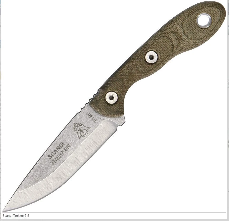 TOPS TPSTREK35 SCANDI TREKKER 3.5 FIXED BLADE KNIFE WITH SHEATH 3 TOPS TPSTREK35 SCANDI TREKKER 3.5 FIXED BLADE KNIFE WITH SHEATH