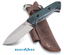 BENCHMADE 162 SIBERT BUSHCRAFT S30V BLADE STEEL FIXED BLADE KNIFE WITH SHEATH