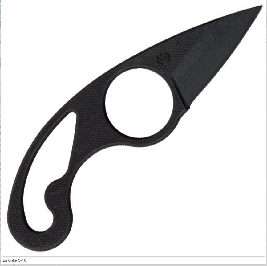 FRED PERRIN FRDGG10 LA GRIFFE NECK CARRY KNIFE WITH SHEATH 3 FRED PERRIN FRDGG10 LA GRIFFE NECK CARRY KNIFE WITH SHEATH