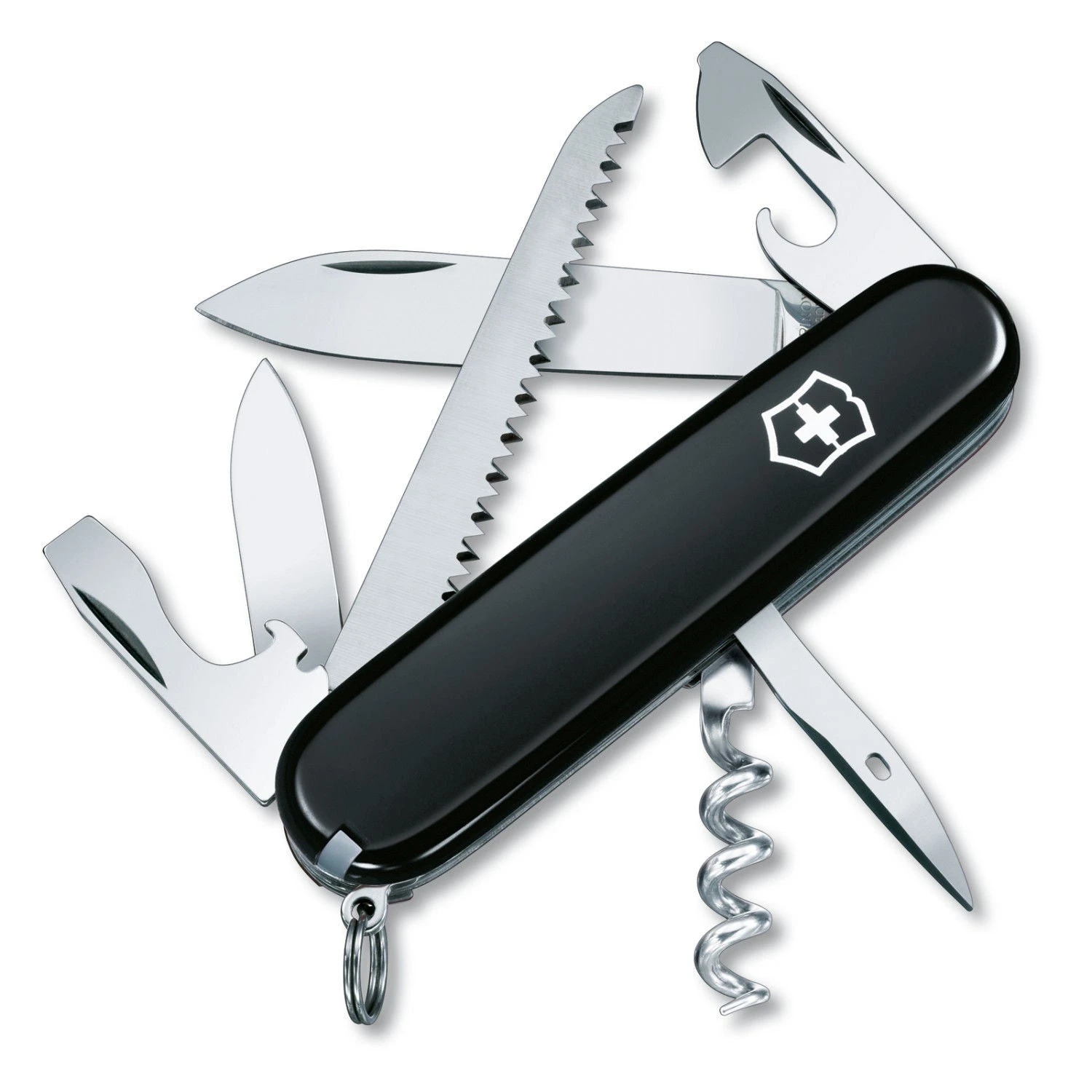 SWISS ARMY VICTORINOX 1.3613.3R-X1 CAMPER BLACK MULTI FUNCTION POCKET KNIFE. 3 SWISS ARMY VICTORINOX 1.3613.3R-X1 CAMPER BLACK MULTI FUNCTION POCKET KNIFE.