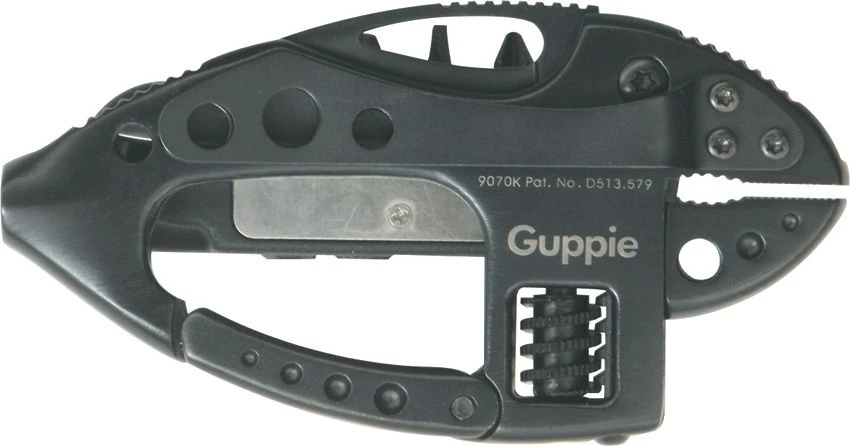 CRKT 9070K I.D. WORKS GUPPIE BLACK MULTI TOOL. 3 CRKT 9070K I.D. WORKS GUPPIE BLACK MULTI TOOL.