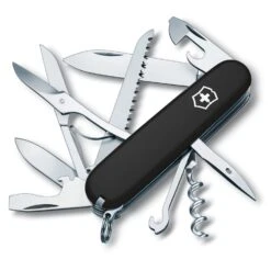 SWISS ARMY VICTORINOX 1.3713.3-X1 HUNTSMAN BLACK MULTI FUNCTION POCKET KNIFE.