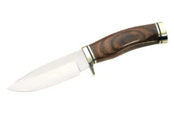 Buck Knives BUCK 192 192BRS VANGUARD WOOD HANDLE FIXED KNIFE WITH SHEATH