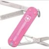 SWISS ARMY VICTORINOX 0.6223.T5R-X4 TRAN PINK CLASSIC MULTI FUNCTION POCKET KNIFE.