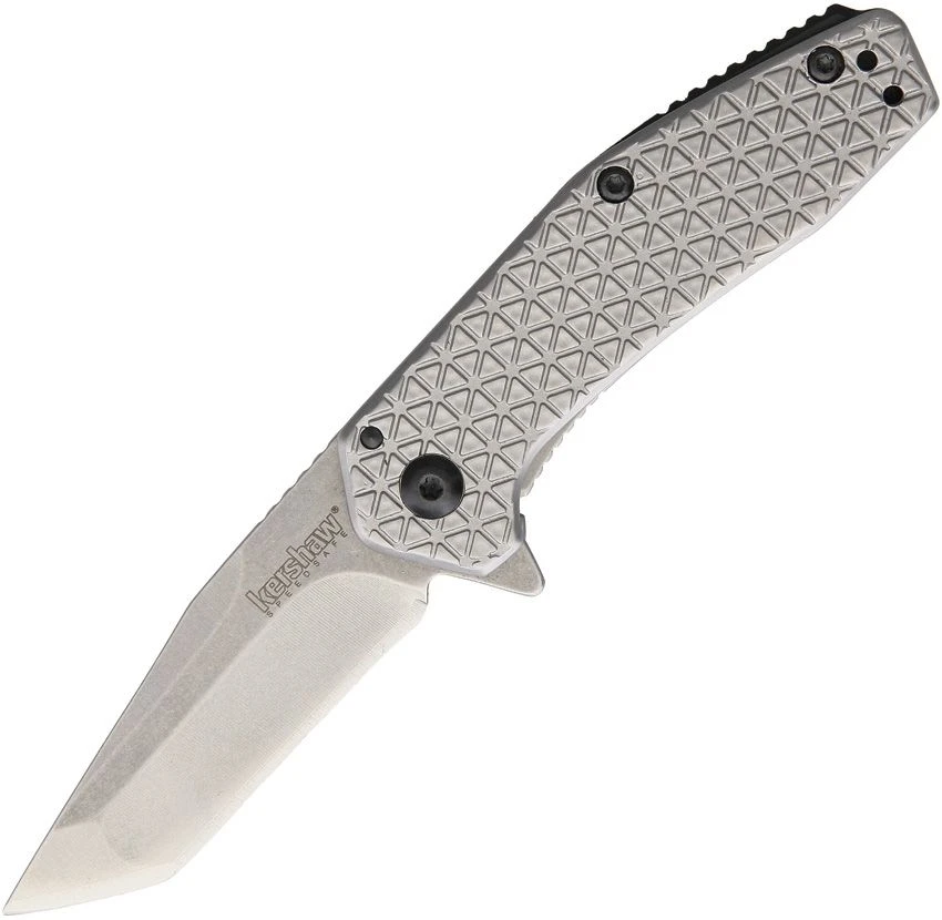 KERSHAW 1324 CATHODE ASSISTED OPENING 4CR14 STEEL TANTO POINT FOLDING KNIFE. 3 KERSHAW 1324 CATHODE ASSISTED OPENING 4CR14 STEEL TANTO POINT FOLDING KNIFE.