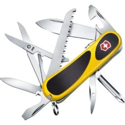 SWISS ARMY VICTORINOX 2.4913.SC8 EVOGRIP S18 YELLOW/BLACK POCKET KNIFE.