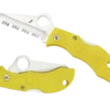 Spyderco Myls Manbug Salt Yellow H1 Stell Serreated Edge Folding Knife. -SR KNIVE SANDSWORDS Sales 57 65301238 bf6f 4014 b063 6387ccddde73